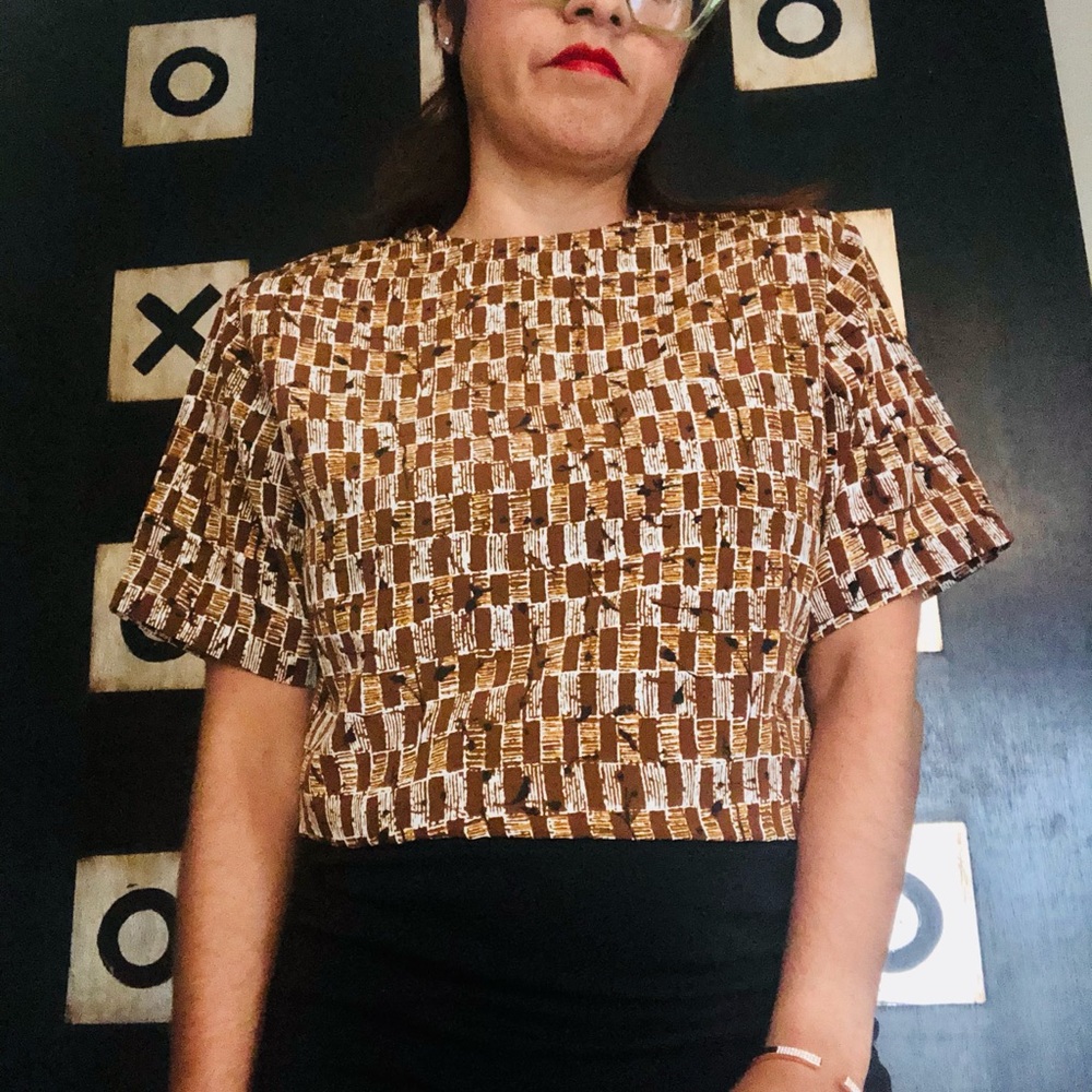 Vintage brown blouse